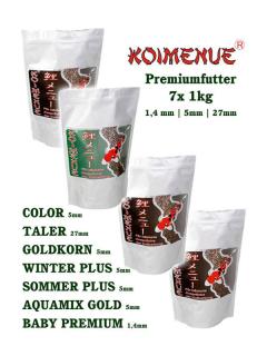 Koifutter | Paket | KOIMENUE®-Premiumfutter | 5mm | 4x1kg