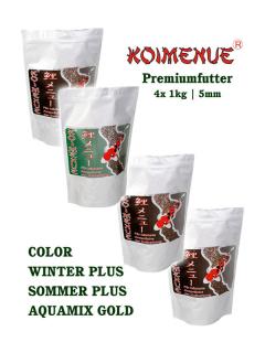 Koifutter | Probierpaket | Premiumfutter | 5mm | 4x1kg