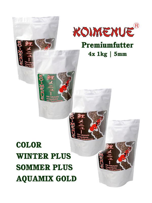 Koifutter | Paket | KOIMENUE®-Premiumfutter | 5mm | 4x1kg